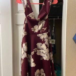 Off the shoulder floral dress